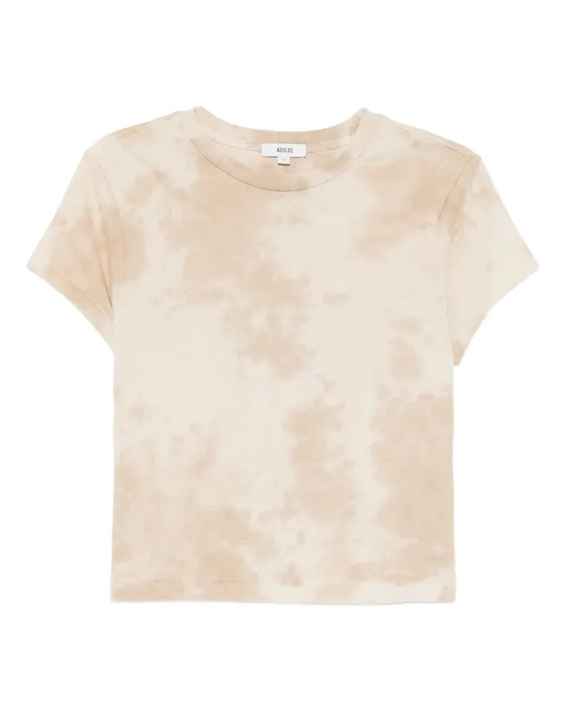 AGOLDE T-Shirt mit grafischem Print - Nude Nude