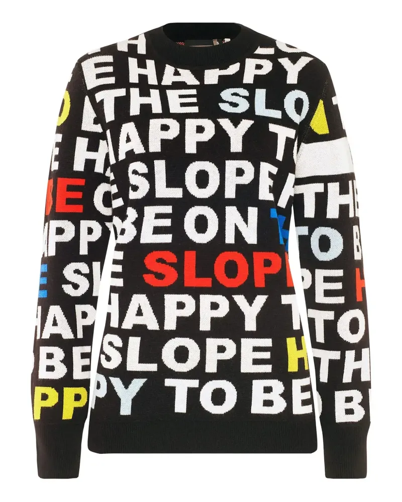 Picture Pullover mit Schriftzug - Schwarz Schwarz