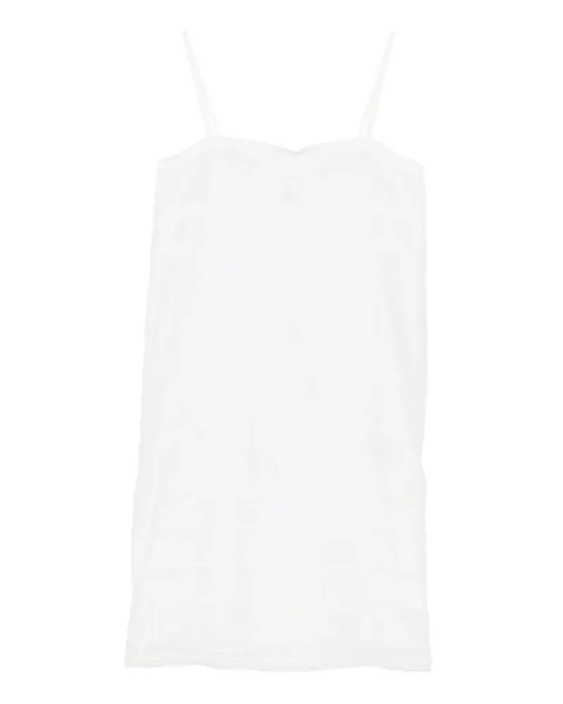 Totême Voile-Midikleid mit Monogramm - Weiß Weiß