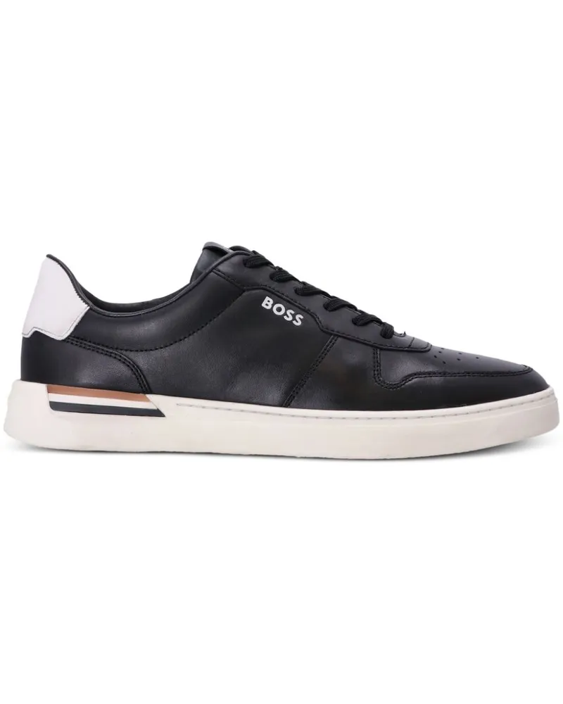 HUGO BOSS Cupsole Sneakers mit Logo-Print Schwarz