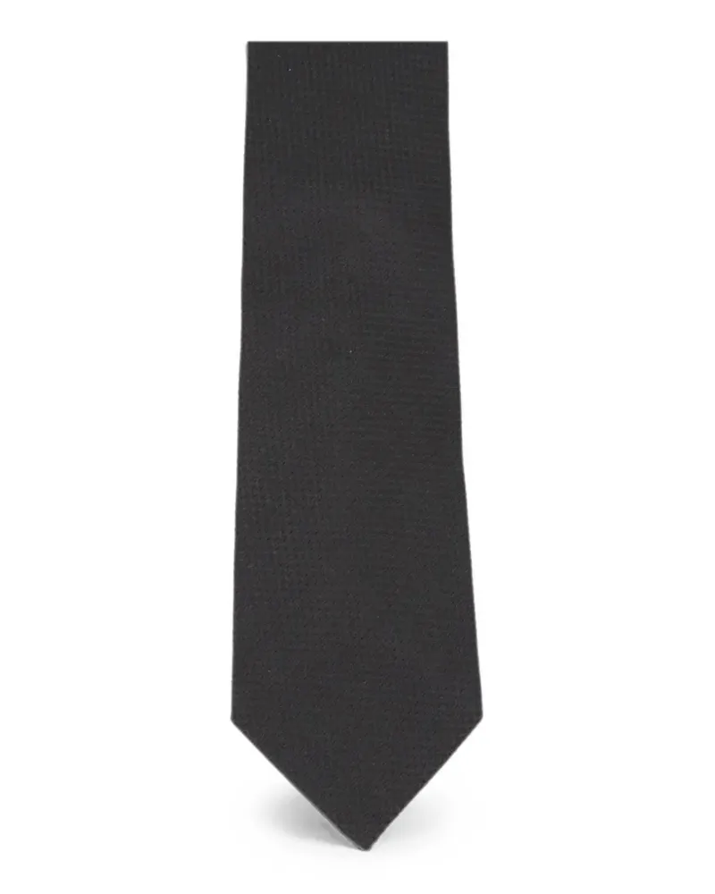 Tom Ford textured-finish tie - Schwarz Schwarz