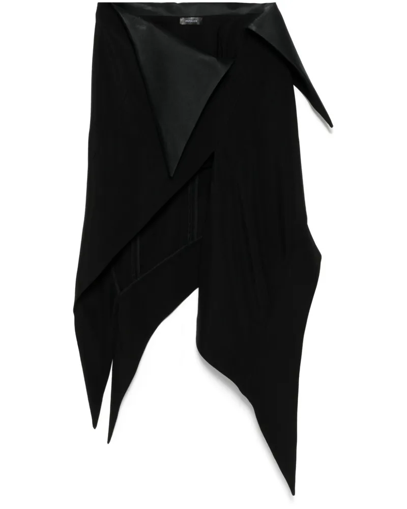 Thierry Mugler Kummerbund-Rock - Schwarz Schwarz