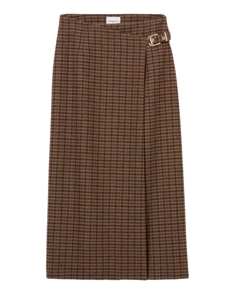 Claudie Pierlot Karierter Rock - Braun Braun