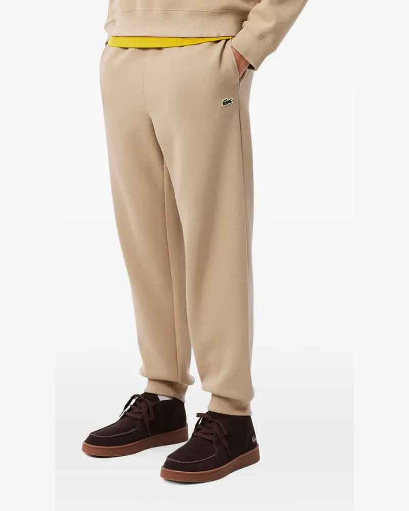 Lacoste logo-patch track pants - Nude Nude