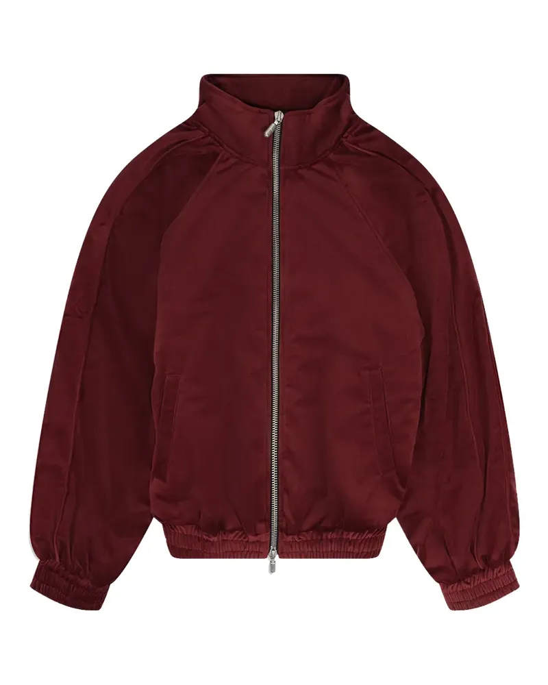 RHUDE zip-up velvet track jacket - Rot Rot
