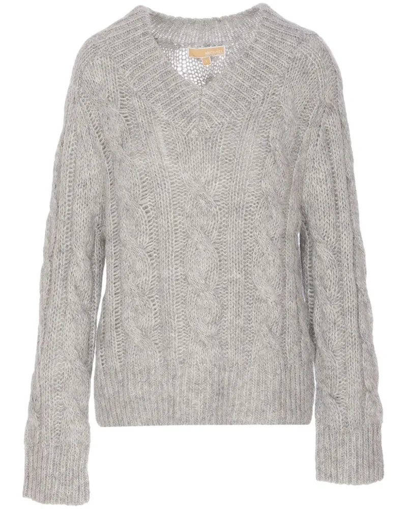 Michael Kors Pullover mit Zopfmuster - Grau Grau