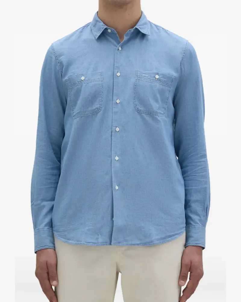 ASPESI Hemd mit Brusttasche - Blau Blau