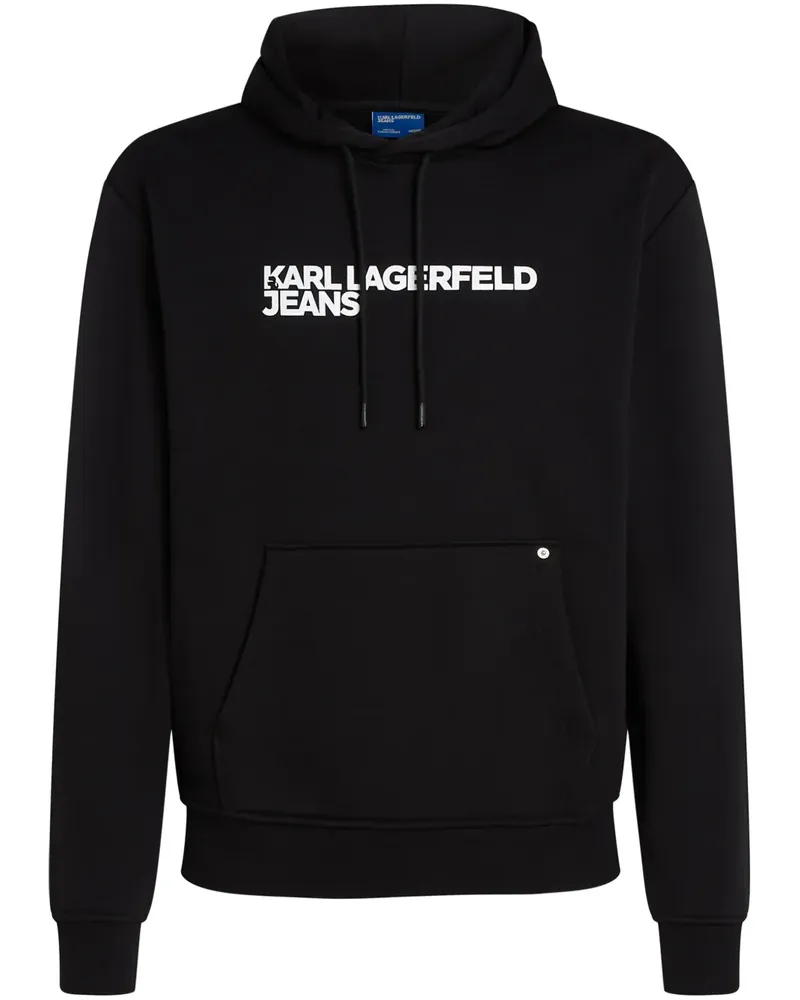 Karl Lagerfeld Hoodie mit Logo-Print - Schwarz Schwarz