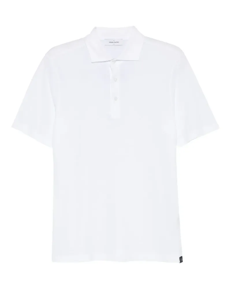 Gran Sasso Poloshirt mit kurzen Ärmeln - Weiß Weiß