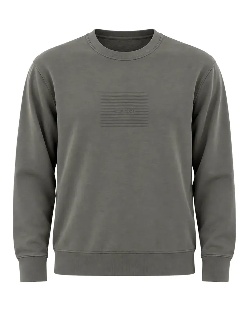 Armani Exchange logo-embroidered crew-neck sweatshirt - Grau Grau