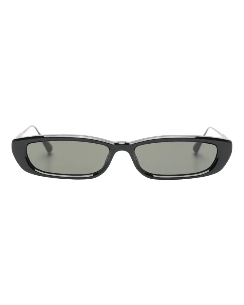 Linda Farrow Darya Sonnenbrille mit eckigem Gestell - Schwarz Schwarz