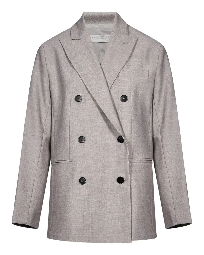 Antonelli Firenze double-breasted peak-lapels blazer - Grau Grau