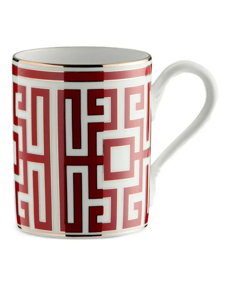 Ginori 1735 Labirinto Tasse mit geometrischem Print - Rot Rot