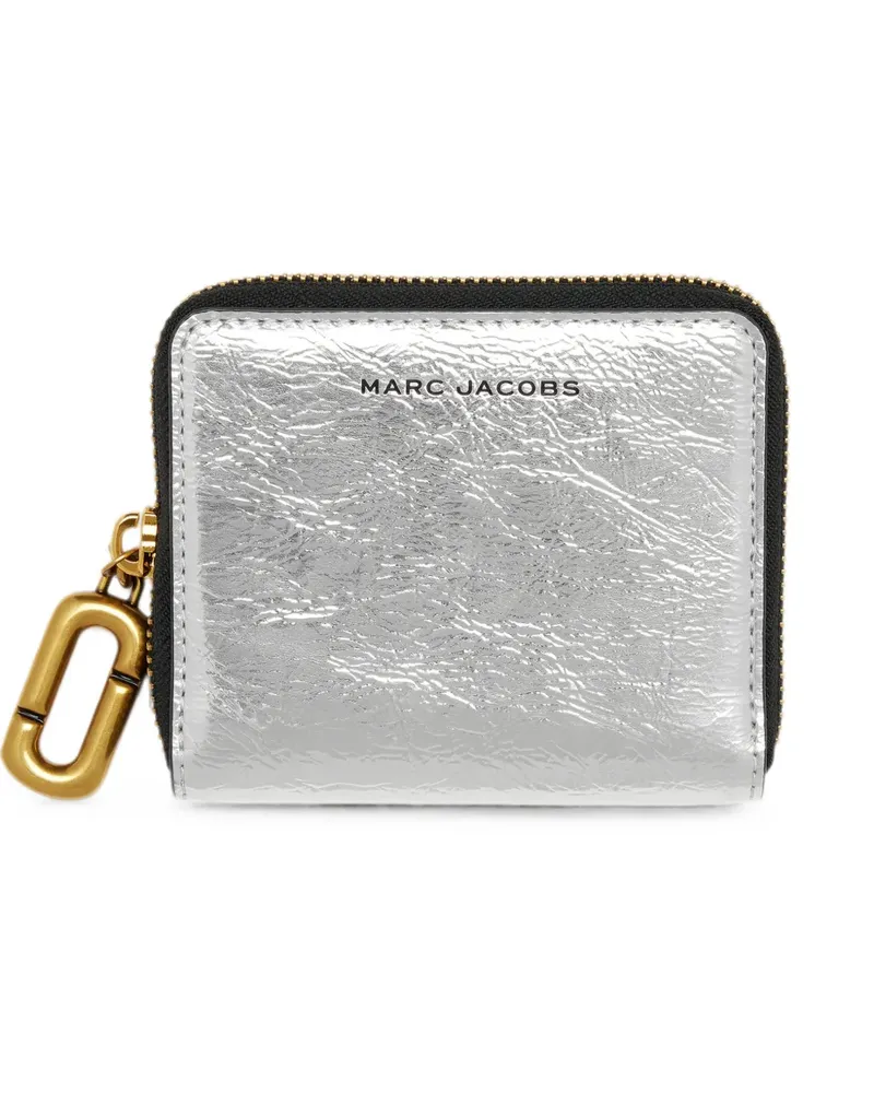 Marc Jacobs Schmales Scene Portemonnaie im Metallic-Look - Silber Silber