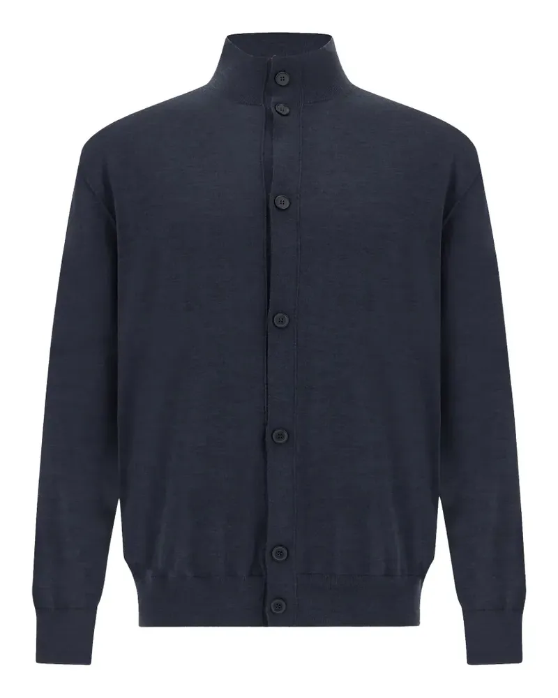 Paul & Shark button-up high-neck cardigan - Blau Blau