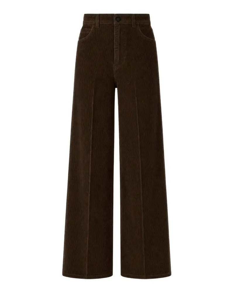 CRUNA Taylor Wide-Leg-Hose aus Cord - Braun Braun