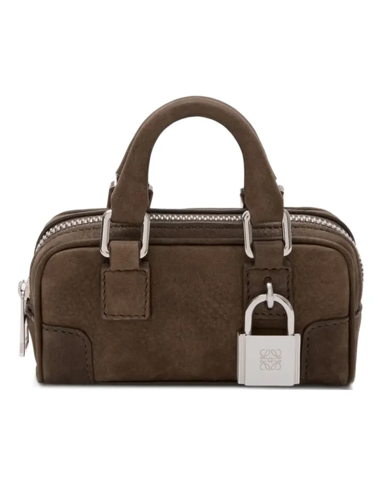 Loewe Mini Amazona Schultertasche - Braun Braun