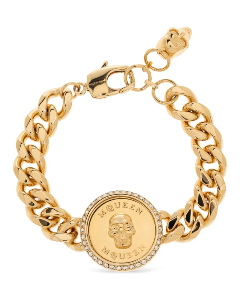 Alexander McQueen Sovereign Skull Armband - Gold Gold