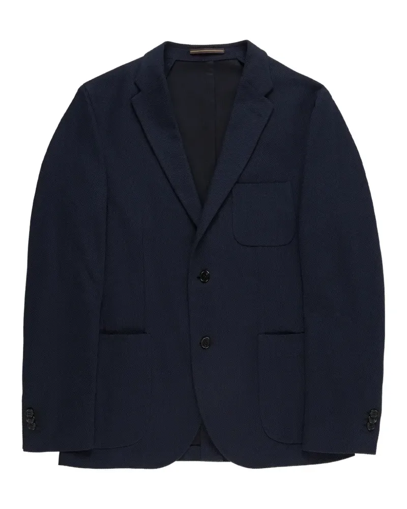 Incotex Geripptes Sakko - Blau Blau