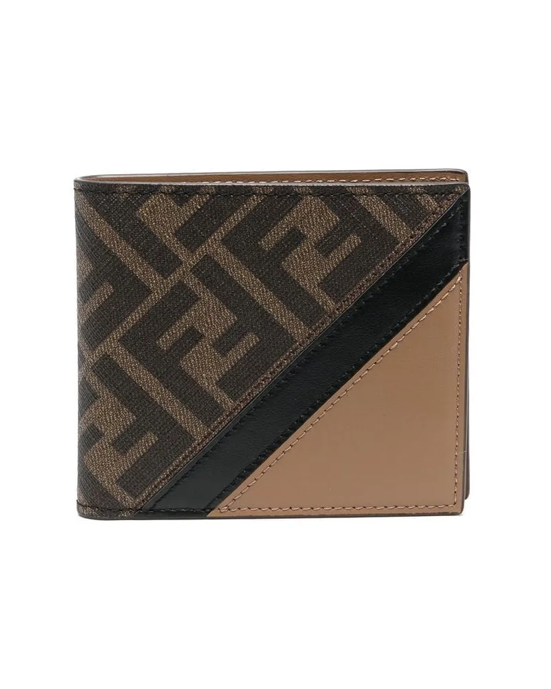 Fendi Portemonnaie mit Monogramm-Print - Braun Braun