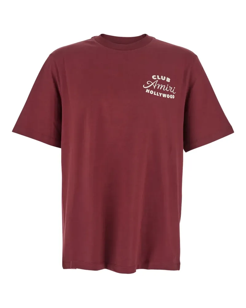 Amiri T-Shirt mit Schriftzug - Rot Rot