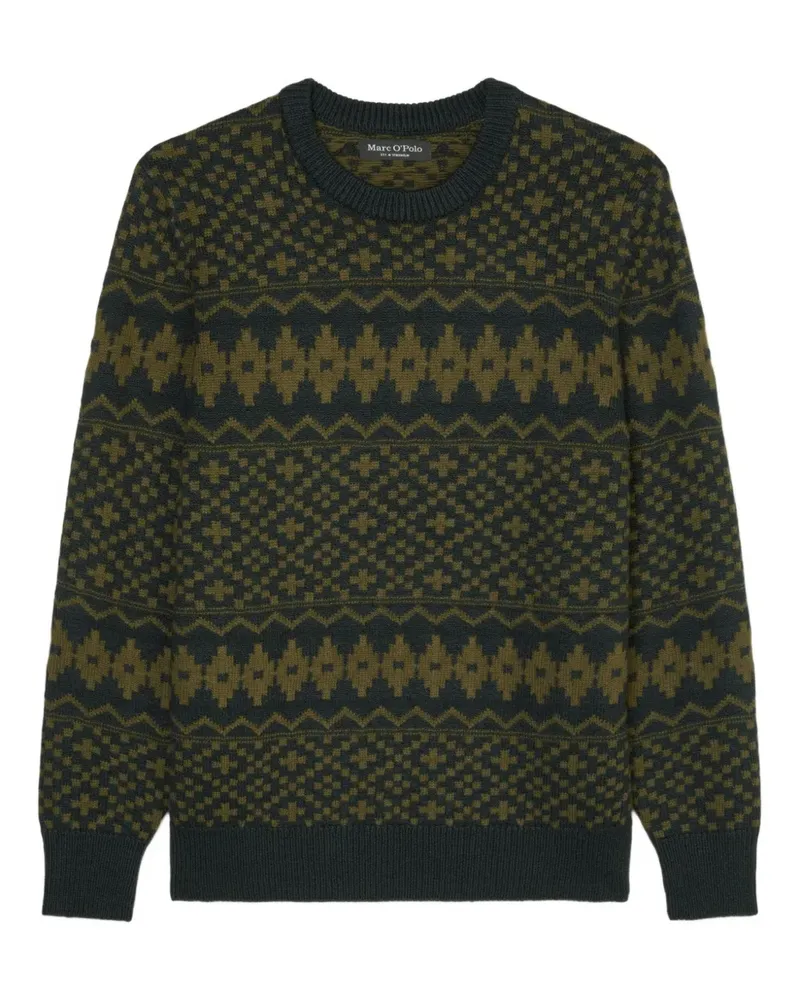Marc O'Polo Gemusterter Pullover - Blau Blau