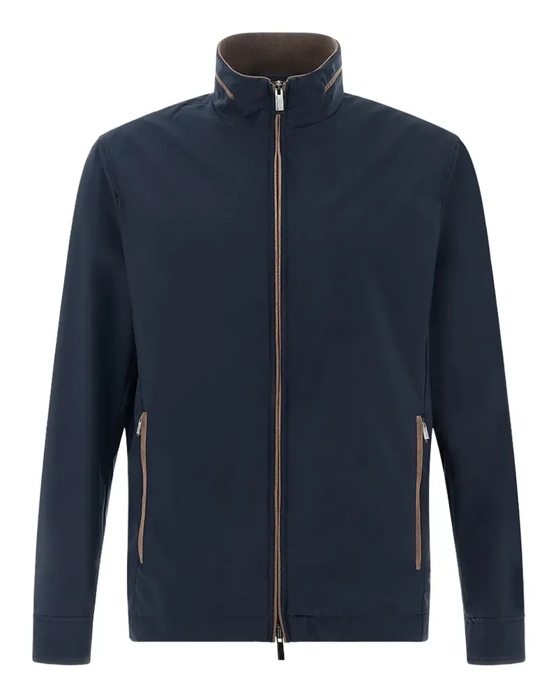 Paul & Shark Alcantara Jacke - Blau Blau