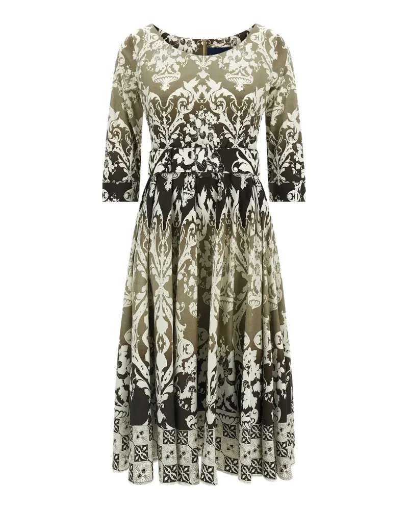 Samantha Sung Abelia all-over print dress - Nude Nude