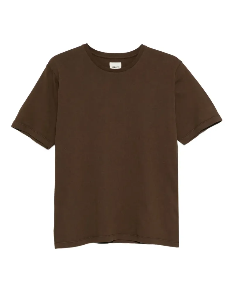 KHAITE T-Shirt mit rundem Ausschnitt - Braun Braun