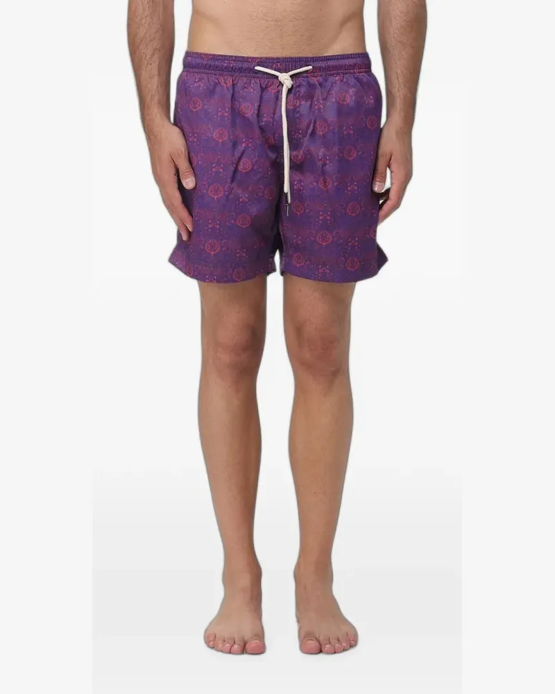 PENINSULA Verbania Badeshorts mit Paisley-Print - Violett Violett