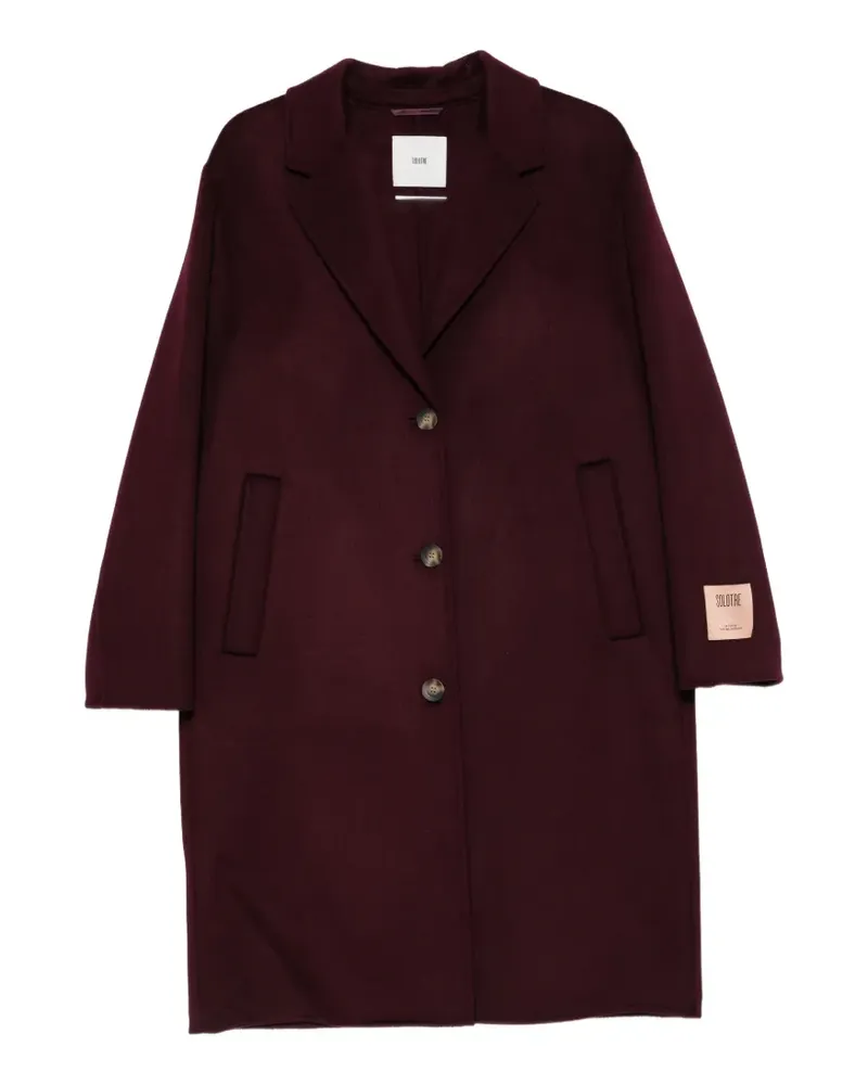 SOLOTRE single-breasted notch-lapels coat - Violett Violett