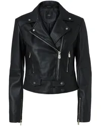 Pinko Cropped-Bikerjacke Schwarz