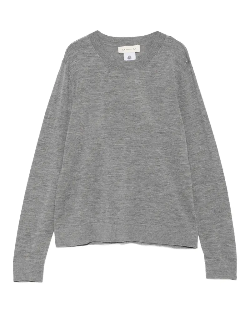 Max Mara Langärmeliger Pullover - Grau Grau