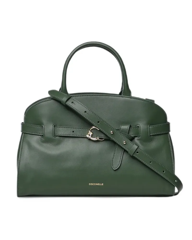 Coccinelle Mittelgroße Sabine Tote Bag mit Schnalle - Grün Grün
