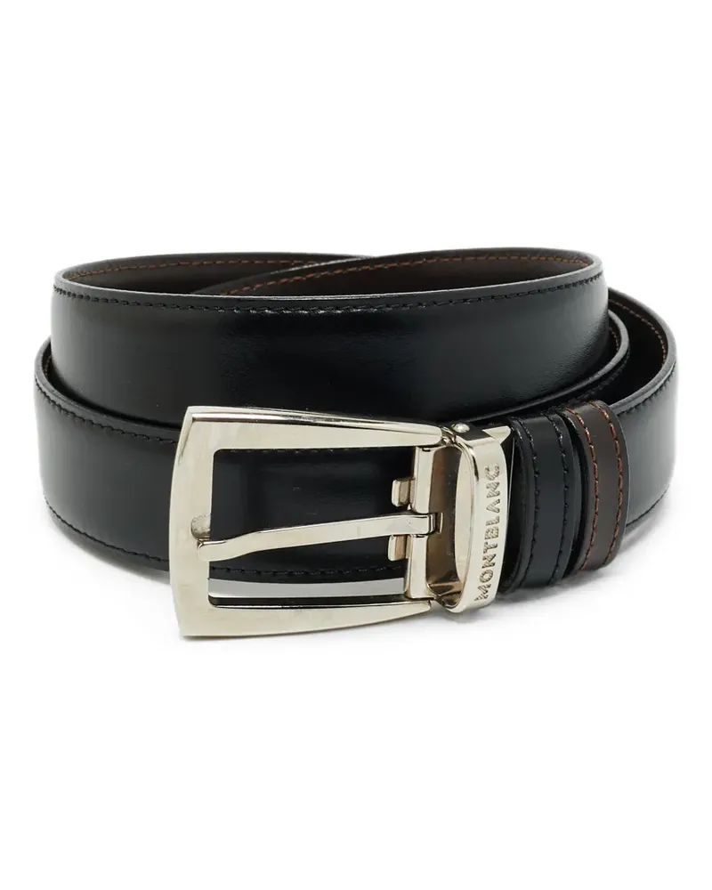 Montblanc reversible buckle belt - Schwarz Schwarz