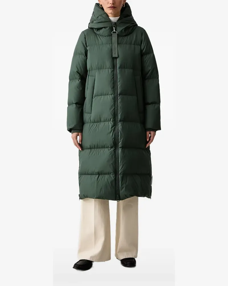 Marc O'Polo quilted hooded oversized coat - Grün Grün