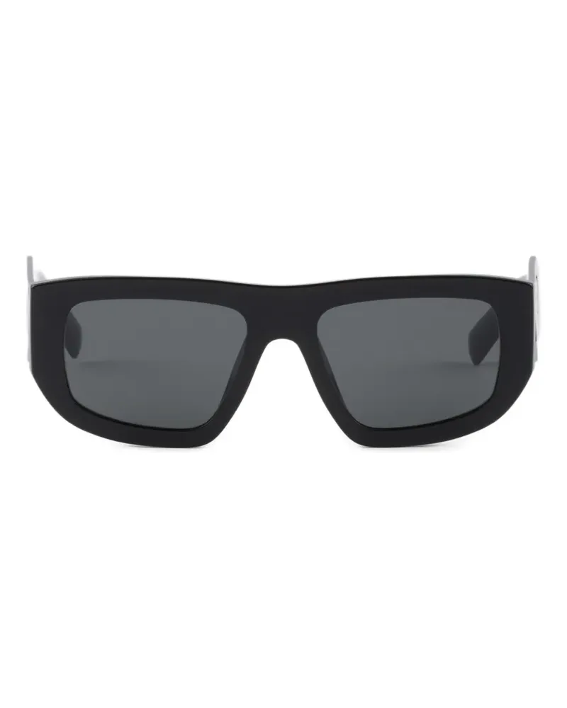 Prada sunglasses with triangle logo - Schwarz Schwarz