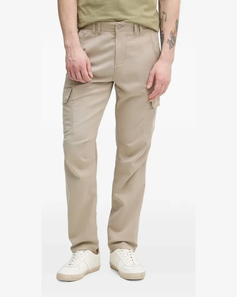 Aeronautica Militare logo-embroidered cargo pants - Nude Nude