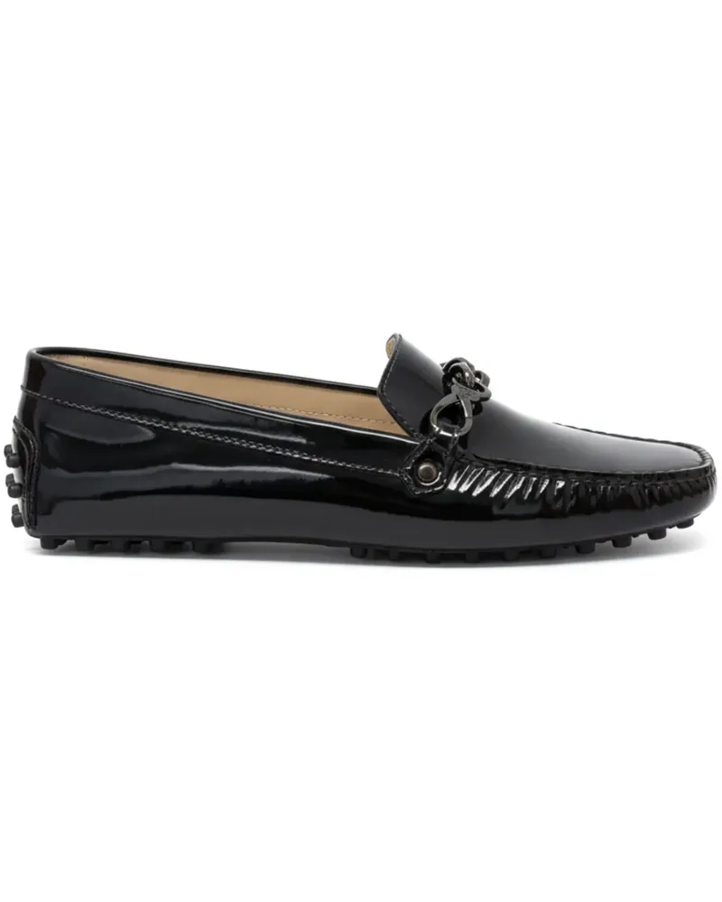 TOD'S Gommino chain-detail loafers - Schwarz Schwarz