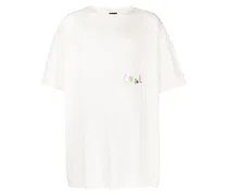 T-Shirt mit Spitzensaum