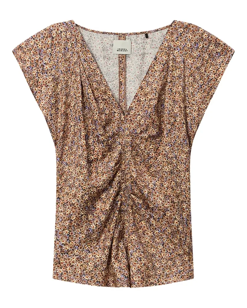 Isabel Marant Gerüschtes Lonea Top - Braun Braun