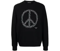 Sweatshirt mit Peace-Print