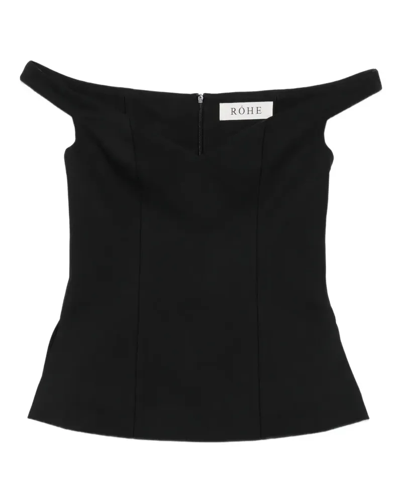Róhe off-shoulder blouse - Schwarz Schwarz