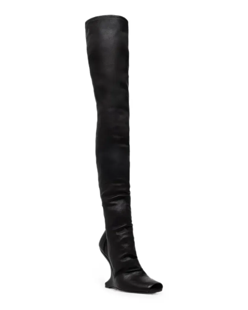 Rick Owens Lilies sculptural-heel open-toe boots - Schwarz Schwarz