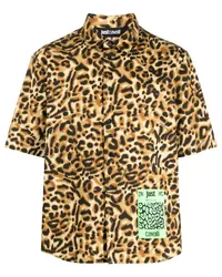 Just Cavalli Hemd mit Leoparden-Print Braun