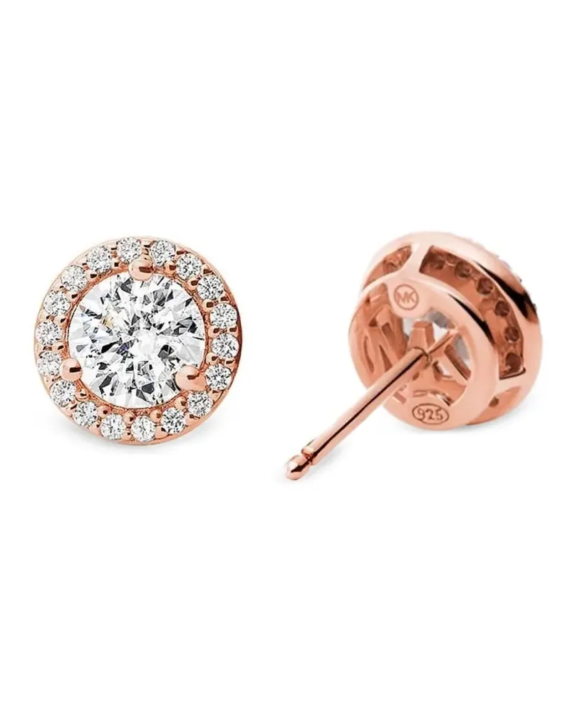 Michael Kors Ohrringe in Halo-Fassung mit Diamanten - Rosa Rosa