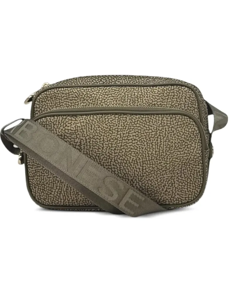 Borbonese small zip-up shoulder bag - Grün Grün