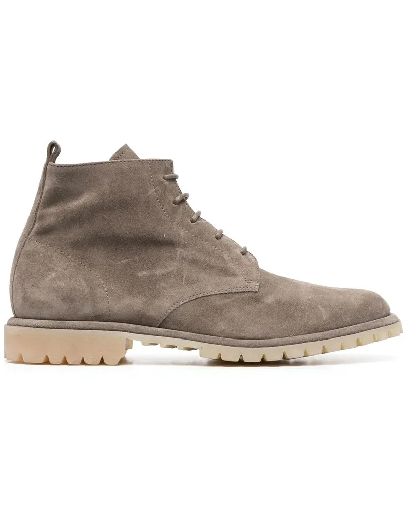 Officine Creative Italia Schnürstiefel aus Wildleder - Grau Grau