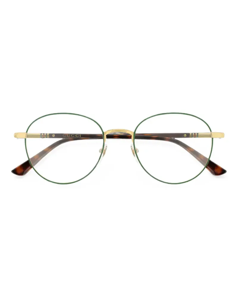 Gucci Brille mit rundem Gestell - Grün Grün
