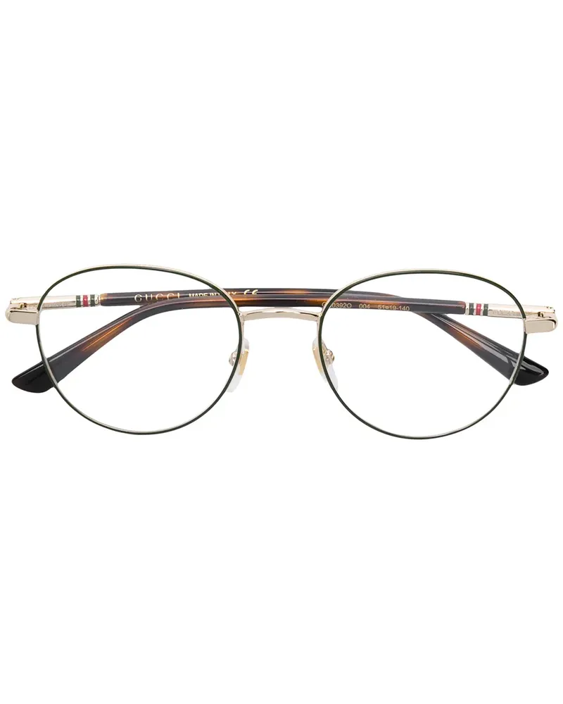 Gucci Brille mit rundem Gestell - Grün Grün